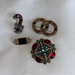 Various brooches